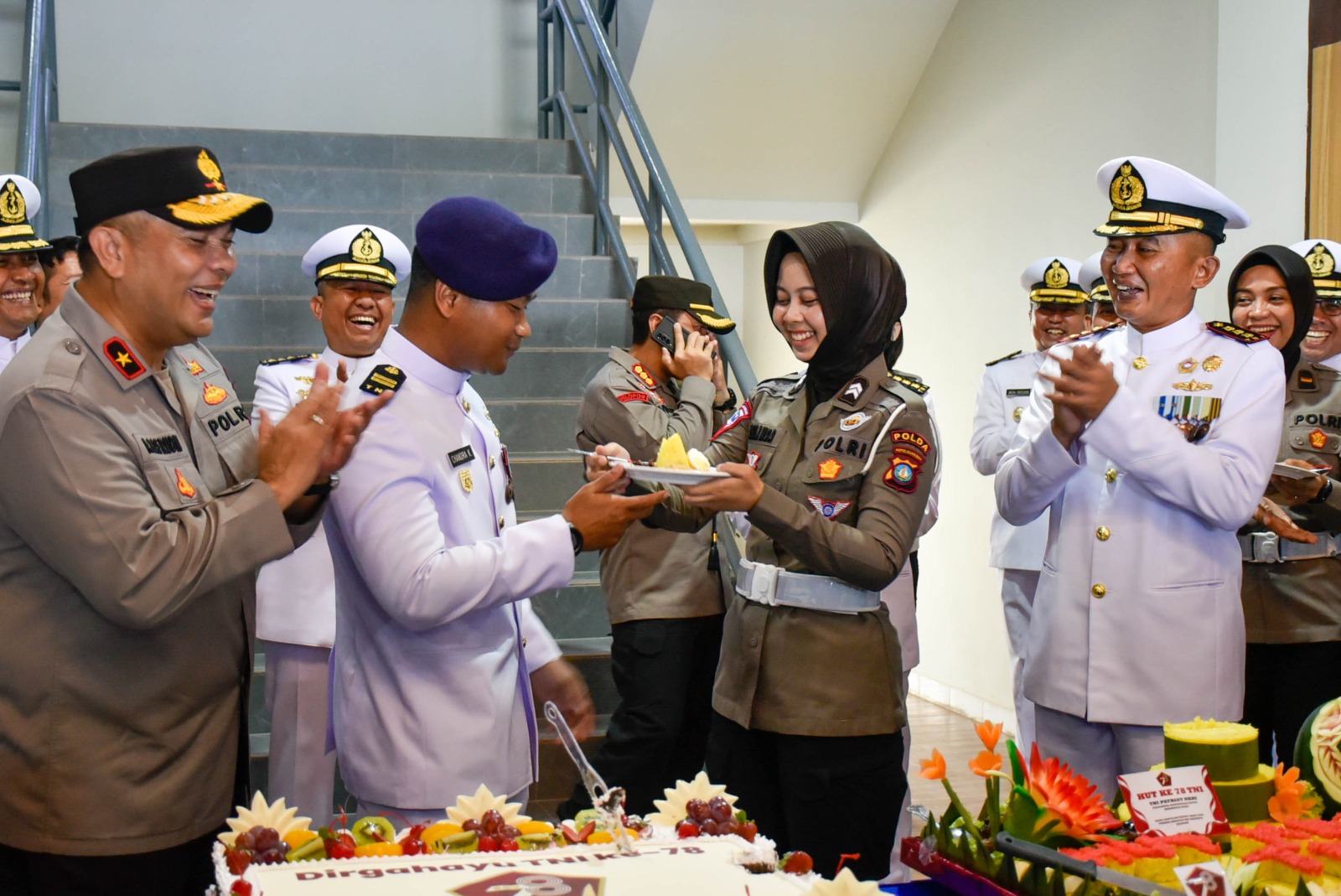Mako Lantamal IV didatangi sejumlah pejabat Kepolisan Polda Kepri dan Polresta Barelang, Kamis (5/10/2023).