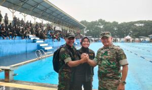 perwakilan Menwa UIN Sayyid Ali Rahmatullah Tulungagung berhasil menyabet juara 1 pada cabang renang, Jumat (24/11/2023).