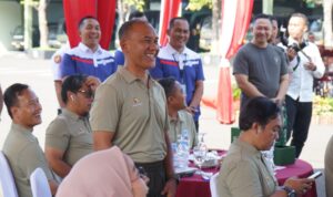 Danrem ditemui usai Coffe Morning Pangdam V/Brawijaya dengan Insan Media Se-Jawa Timur di Makodam V/Brawijaya, Surabaya, Jumat (26/1/2024).