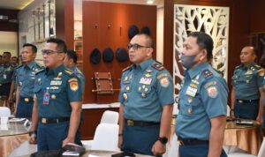 Danlantamal IV saat menghadiri FGD Efektifitas dan Efesiensi Komando dan Kendali Armada di Lounge Macan Tutul, Gedung Yos Sudarso, Koarmada RI, Selasa (26/3/2024). (foto: ace darma)