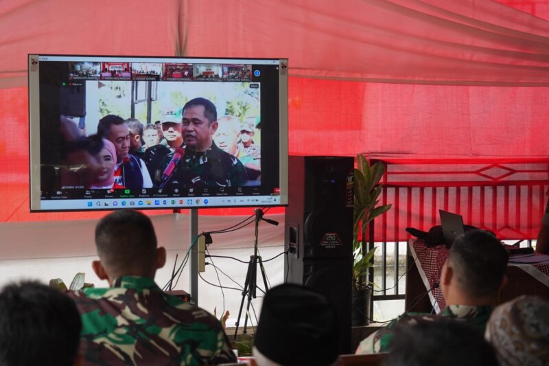 Vicon Bersama KASAD, Danrem 071/Wijayakusuma Ikuti Peluncuran 2.664 Titik Sumber Air Program TNI AD Manunggal Air