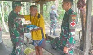 Bantu Kebutuhan Masyarakat Perbatasan, Satgas Yonif 122/TS Lakukan Hal Ini