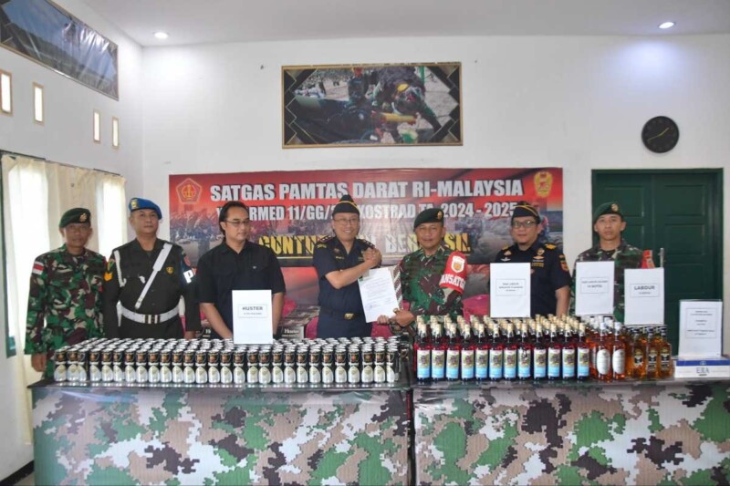 Satgas Yonarmed 11 Kostrad Datangi Bea Cukai Nunukan, Ada Apa?