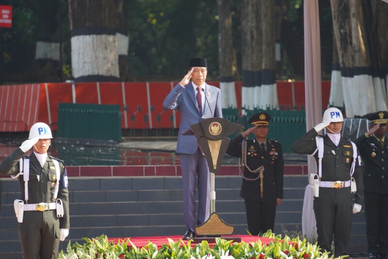 KASAD Jenderal TNI Maruli Dampingi Presiden Jokowi Peringati Kesaktian Pancasila di Monumen Lubang Buaya