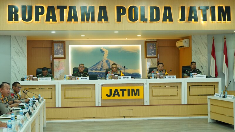 Kodam V/Brawijaya dan Polda Jatim Gelar Rakor Pengamanan Pilkada Serentak 2024