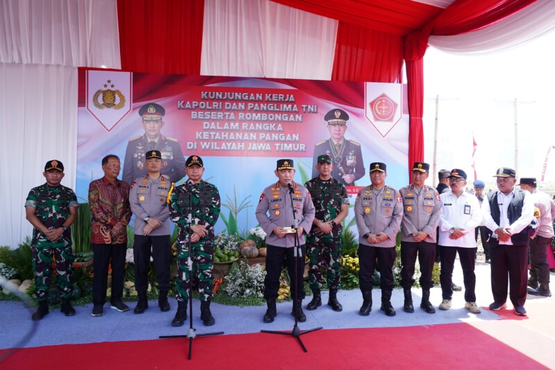 Turut Serta Resmikan Program Gugus Tugas Polri Dukung Ketahanan Pangan, Pangdam Brawijaya: TNI Siap Dukung Penuh!