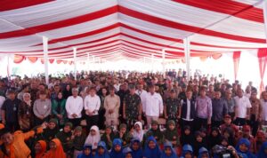 Mayjen TNI Rudy Saladin Ikut Berpartisipasi Dalam Gerakan Minum Susu Untuk Anak Sekolah di Pasuruan