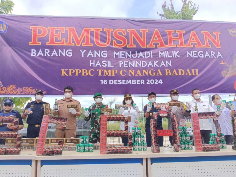 Pemusnahan Barang Bukti: Wujud Penegakan Hukum Menjaga Keamanan Perbatasan