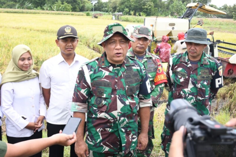 Perkuat Ketahanan Pangan Nasional, Denpom V/1 Madiun Dampingi Petani dan Siap Bekerjasama Dengan Pemda