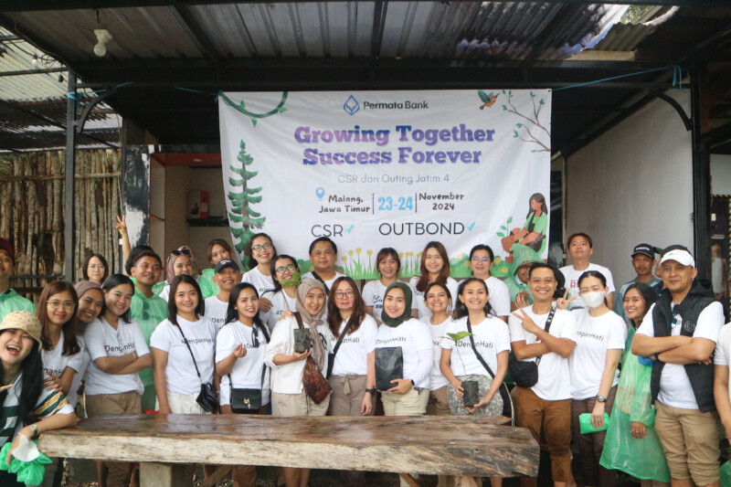 Dukung Isu Sustainability, Bank Permata Gandeng BumiBaik Tanam 100 Pohon Ini di Batu