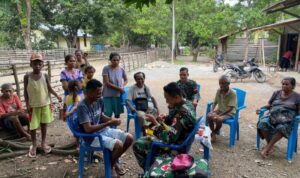 Peduli Kesehatan Masyarakat, Satgas Yonarhanud 15/DBY Laksanakan Penyuluhan dan Pengobatan Gratis di Daerah Perbatasan