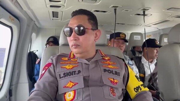 Pantau Arus Balik Lebaran di Tol Cipali, Kapolri Pakai Helikopter