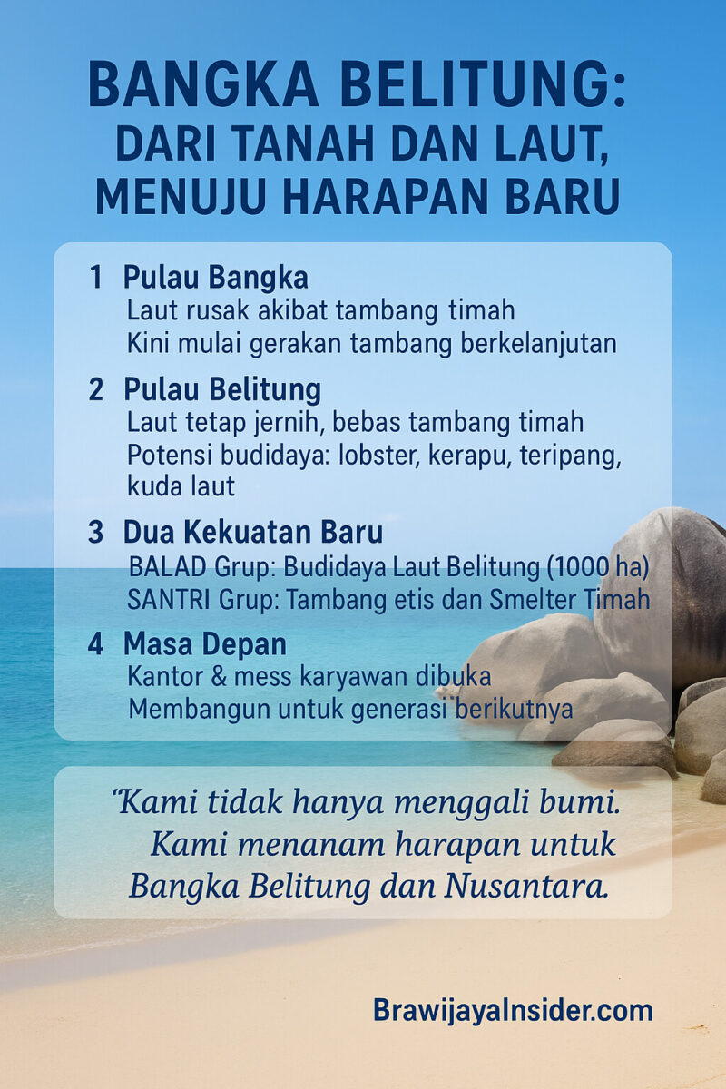 Dari Tanah dan Laut, Bangka Belitung Bangkit Menjadi Harapan Baru Nusantara