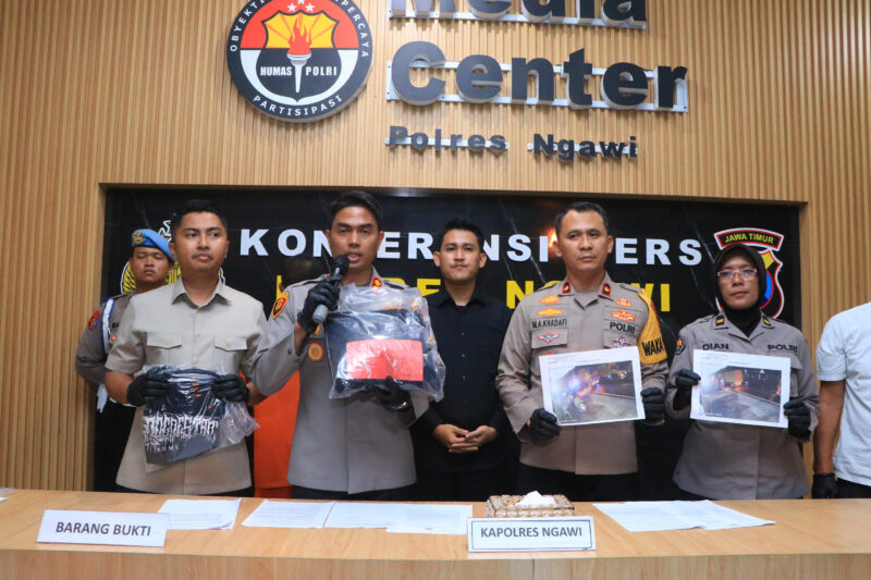 Sempat Bikin Resah Warga, Pemuda Diduga Pesilat Gagal Rampas Kaos, Langsung Diciduk Polisi Ngawi