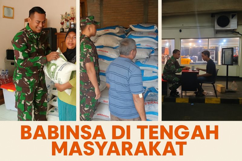 Babinsa di Tengah Masyarakat: Dari Penyaluran Beras, Ketahanan Pangan, hingga Menjaga Harmoni Kota