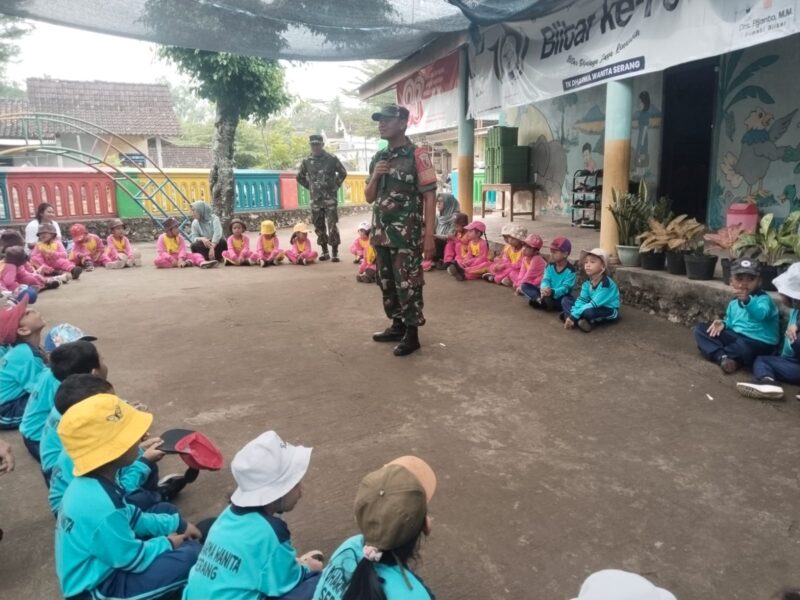 TNI dan TK Darma Wanita Serang Tanamkan Cinta Tanah Air Lewat Permainan Edukatif