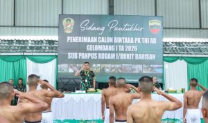 Pangdam Bukit Barisan Pimpin Pantukhir 494 Calon Bintara TNI AD, Tekankan Seleksi Objektif dan Transparan