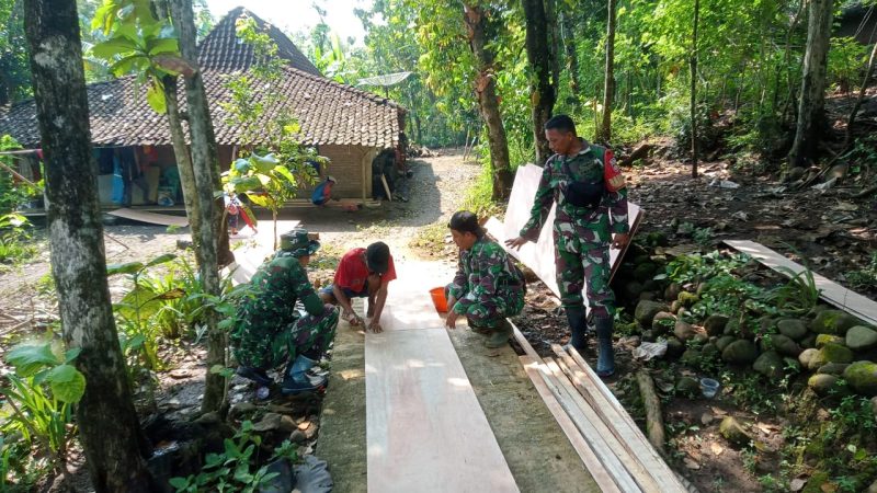 Jembatan Garuda di Boyolali Dikebut, Sinergi TNI-Warga Kian Menguat