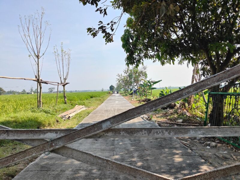 Usai Dibangun lewat TMMD, Warga Puro Diminta Menjaga Jalan Persawahan agar Tetap Awet