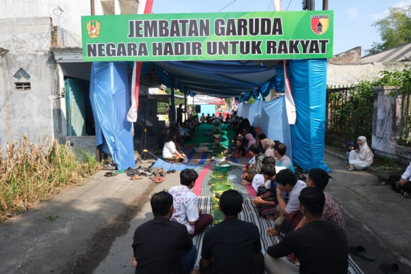 Kenduri Menandai Pembangunan Jembatan Garuda, Pulihkan Akses Warga Sananwetan