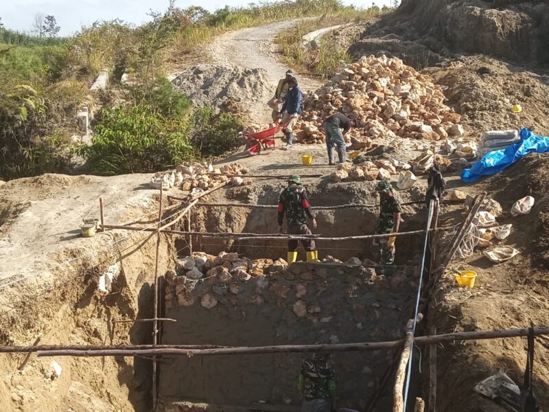 Bakti TNI untuk Negeri, Kodim 0210/TU Bangun Jembatan Beton Penghubung Empat Desa di Humbahas