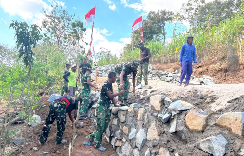 Prajurit TMMD ke-129 Kodim Ponorogo Tuai Pujian Warga, Kemanunggalan TNI-Rakyat Kian Kokoh