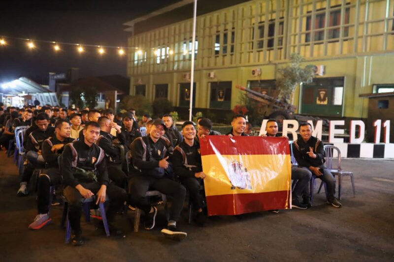 Nobar Final Piala Dunia, Yonarmed 11 Kostrad Pererat Kemanunggalan