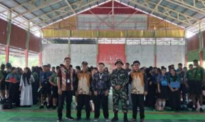 Satgas Yonarmed 19/Bogani Tanamkan Nasionalisme Pelajar Perbatasan
