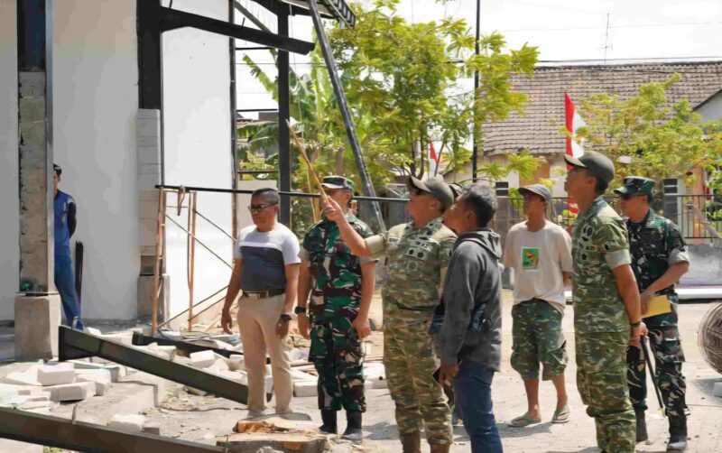 Danrem 084/Bhaskara Jaya Cek Pembangunan KDKMP di Porong