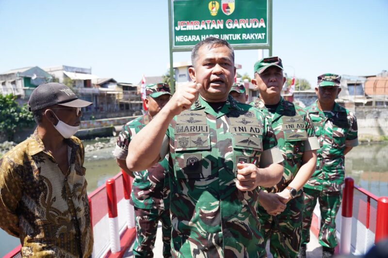 Jenderal TNI Maruli Simanjuntak Tinjau Jembatan Garuda, Infrastruktur Sederhana untuk Permudah Akses Warga