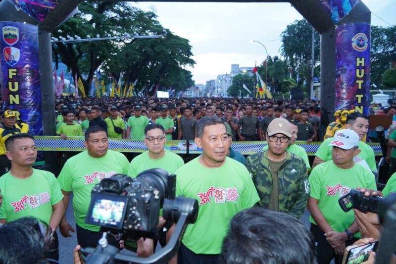 Dari Fun Run hingga Bakti Sosial, HUT ke-81 TNI Dekatkan Prajurit dengan Warga Medan