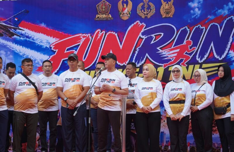 Pangdam Buka Fun Run HUT ke-81 TNI, Danrem Untoro Ajak Masyarakat Gemar Berolahraga