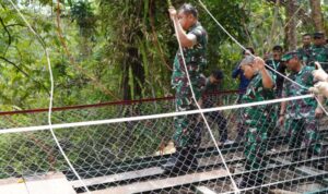 KASAD Pastikan Jembatan Pongpet Dibangun Ulang, Utamakan Kekuatan dan Keselamatan